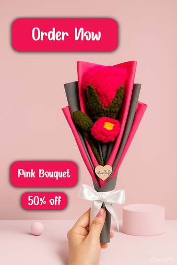 Loved Craft Pink Rose Bouquet