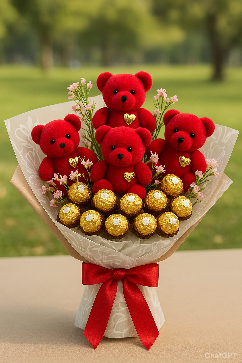 Loved Craft Special Teddy with Ferrero Rocher Chocolate