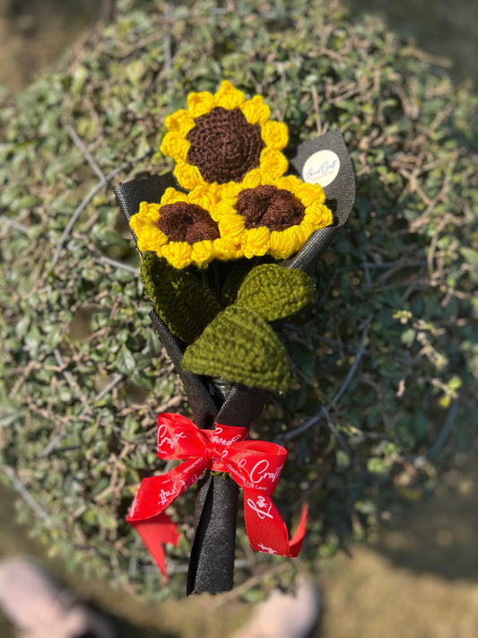 Sunflower Crochet Bouquet