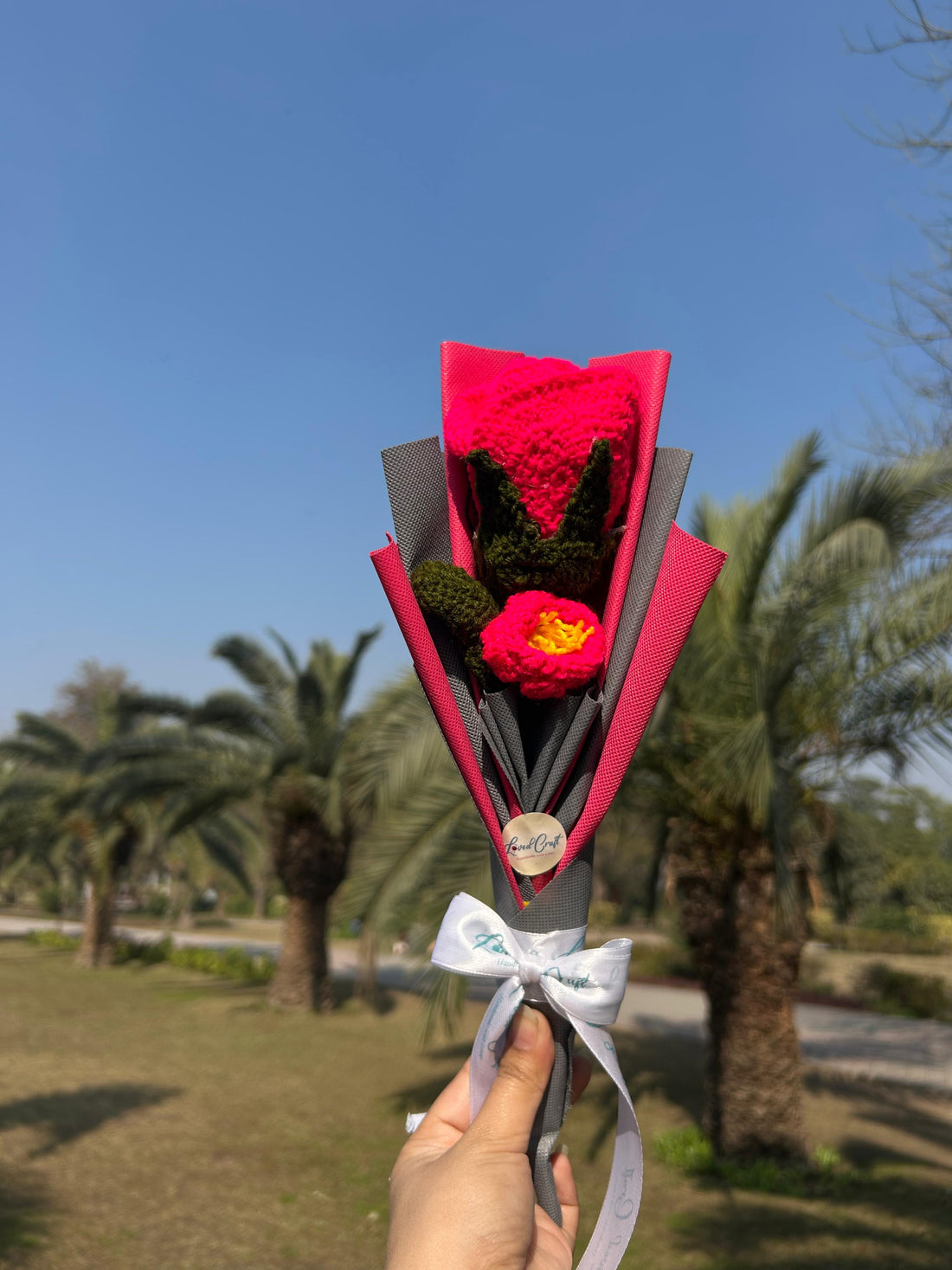 Loved Craft Pink Rose Bouquet