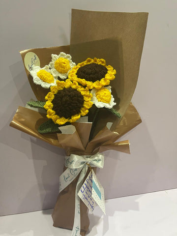 Loved Craft Special Sunflower with Daisies Bouquet