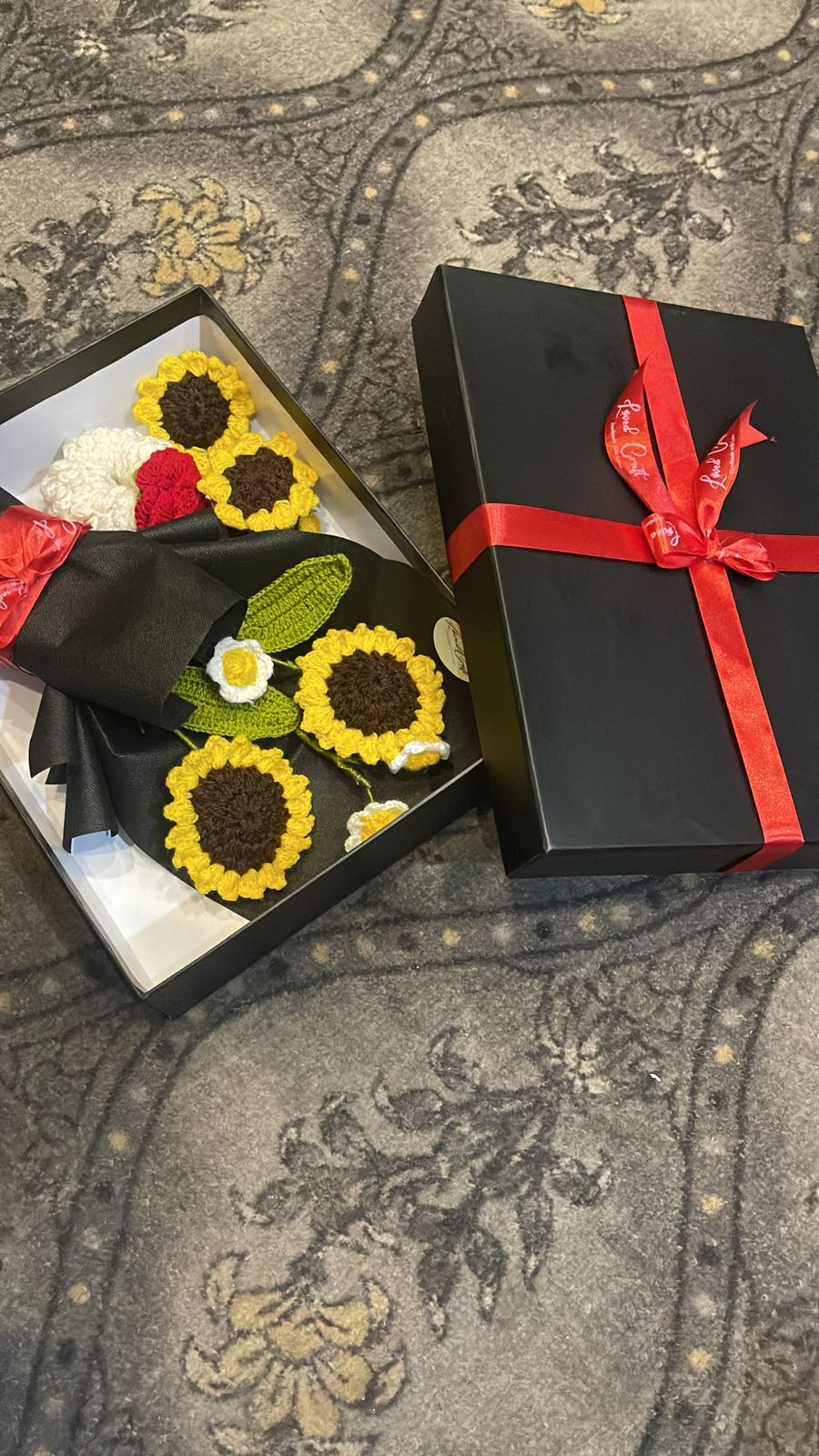 Loved Craft Premium Sunflower Crochet Gift Box