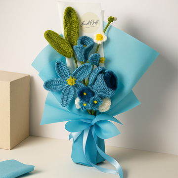 Loved Craft Special Sky Blue Bouquet
